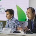 Christina Figueres and Ban Ki-moon